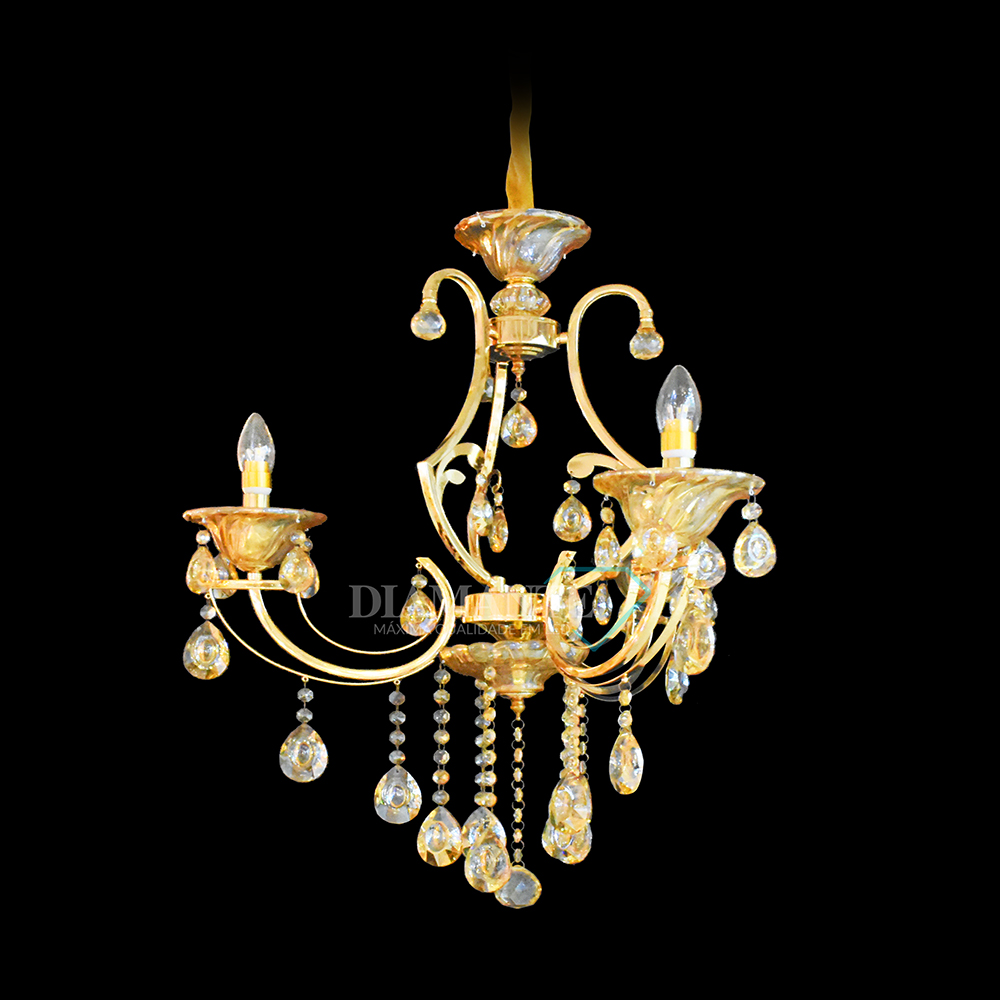 LUSTRE CANDELABRO DIAMANTE 6551-3