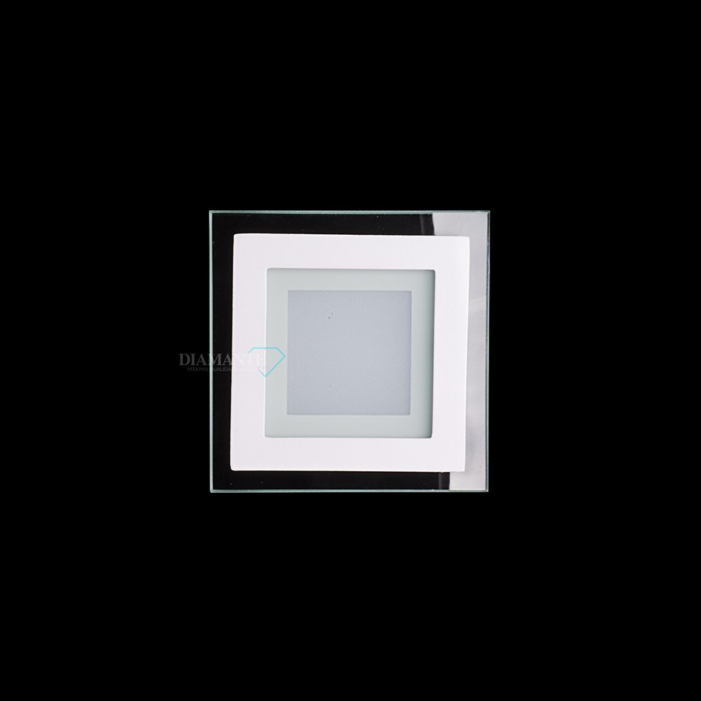 PAINEL DE VIDRO DIAMANTE 6W QUAD-3000K