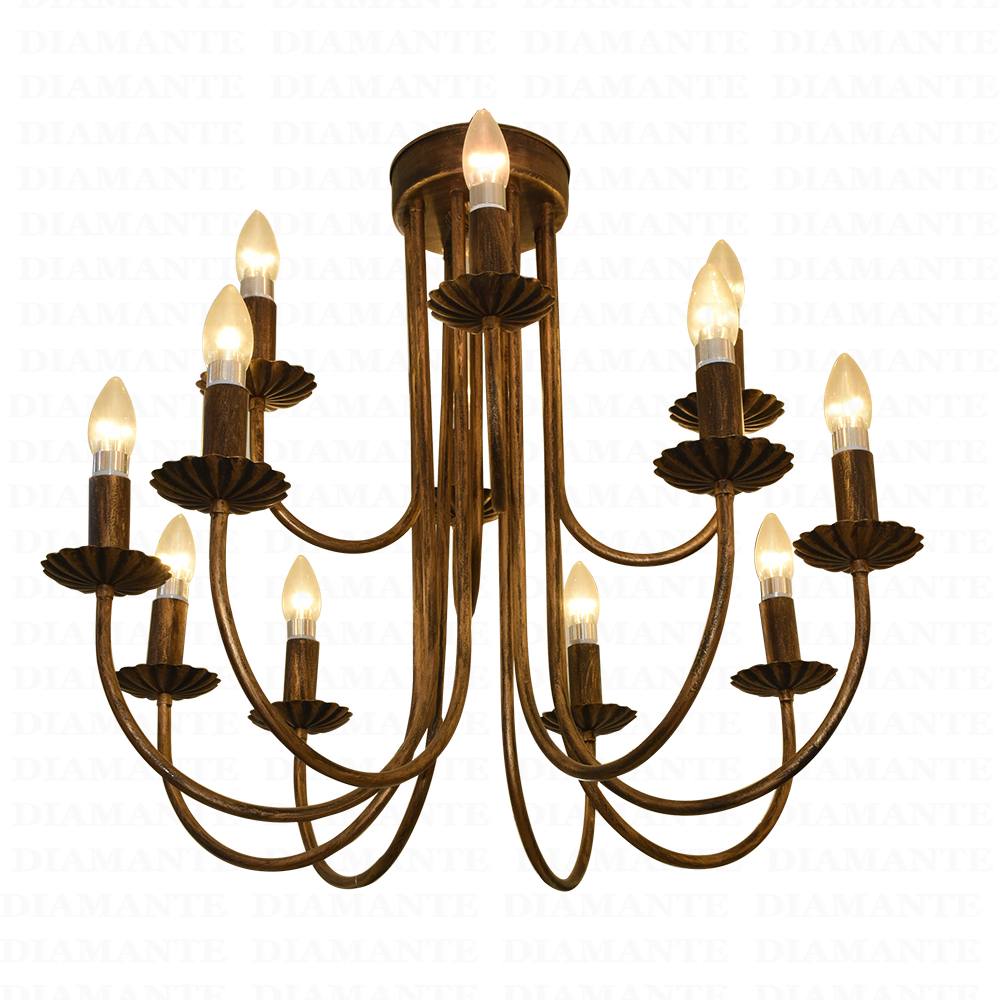 LUSTRE CANDELABRO DIAMANTE 2220-12