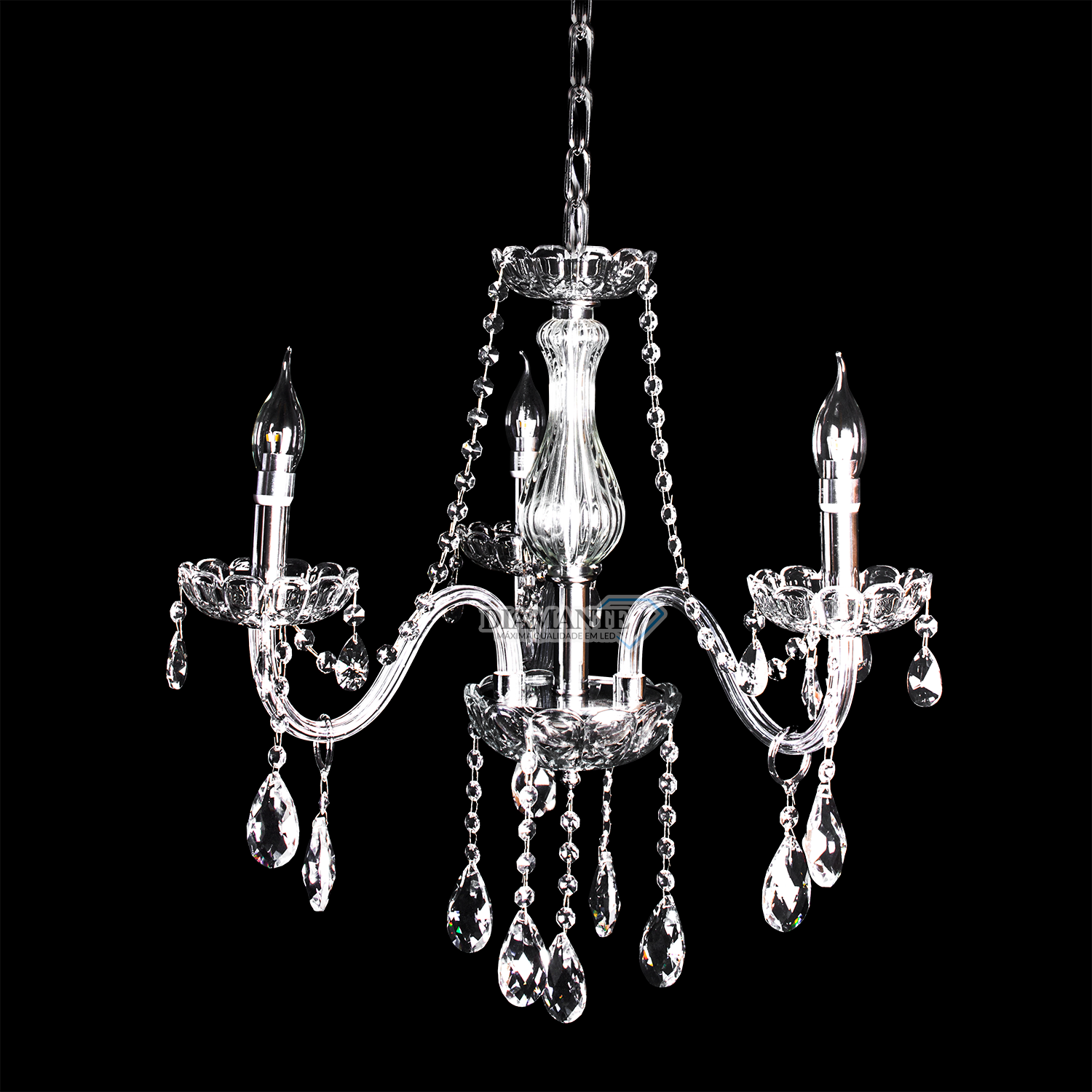 LUSTRE CANDELABRO DIAMANTE 1111-3