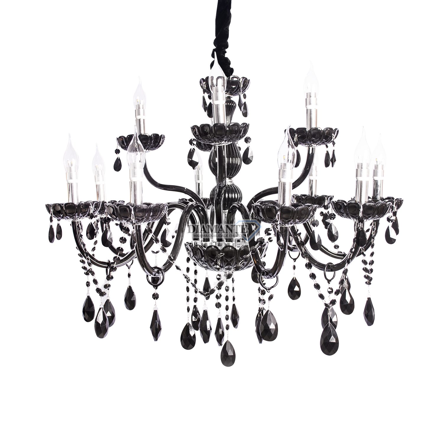 LUSTRE CANDELABRO DIAMANTE 1114-12
