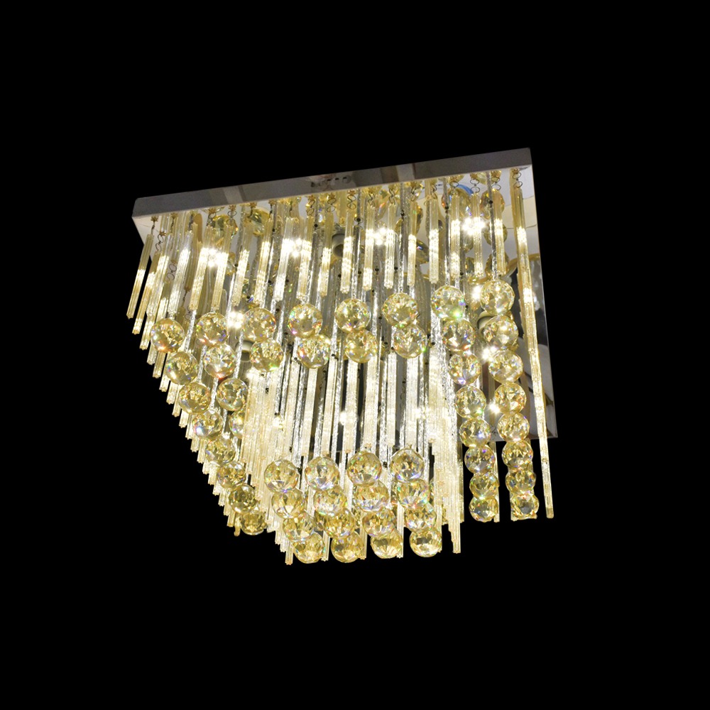 LUSTRE DIAMANTE 1529*500 CHAMPAGNE