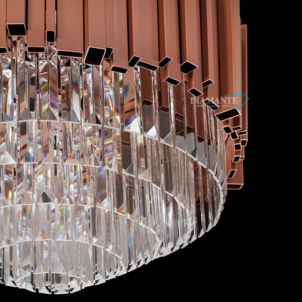 LUSTRE DIAMANTE 3182*550 ROSE + TRANSP