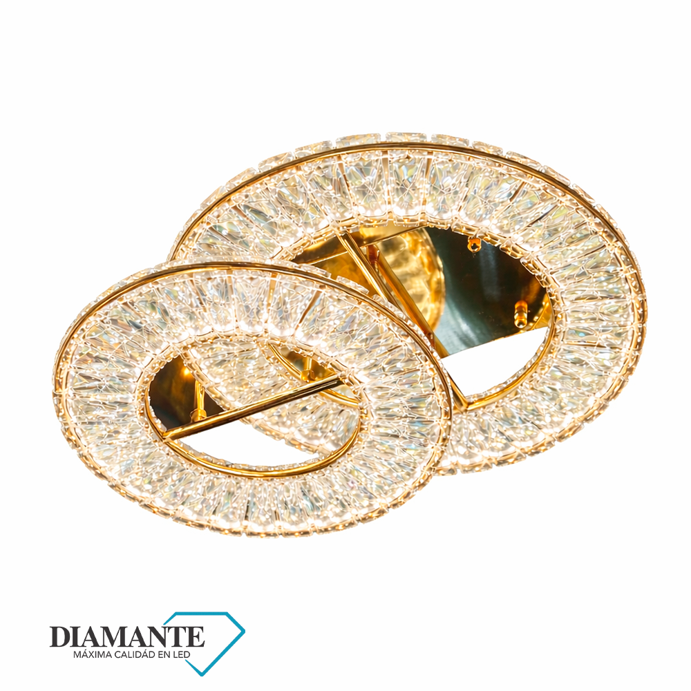 LUSTRE CRISTAL FIXO GOLD