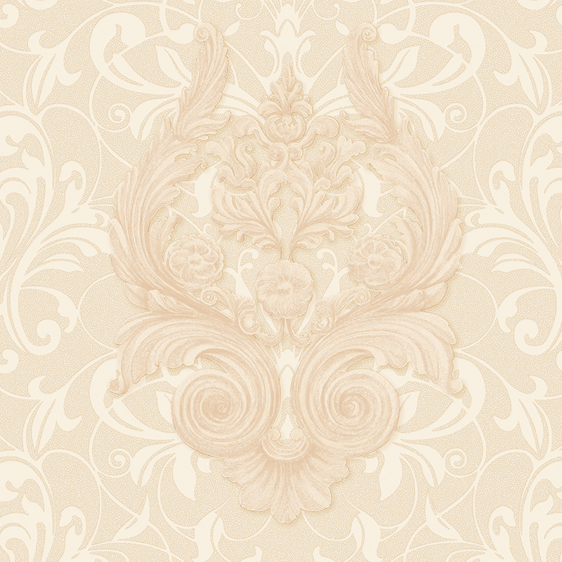 PAPEL DE PAREDE ARABESCO MARROM MISTO