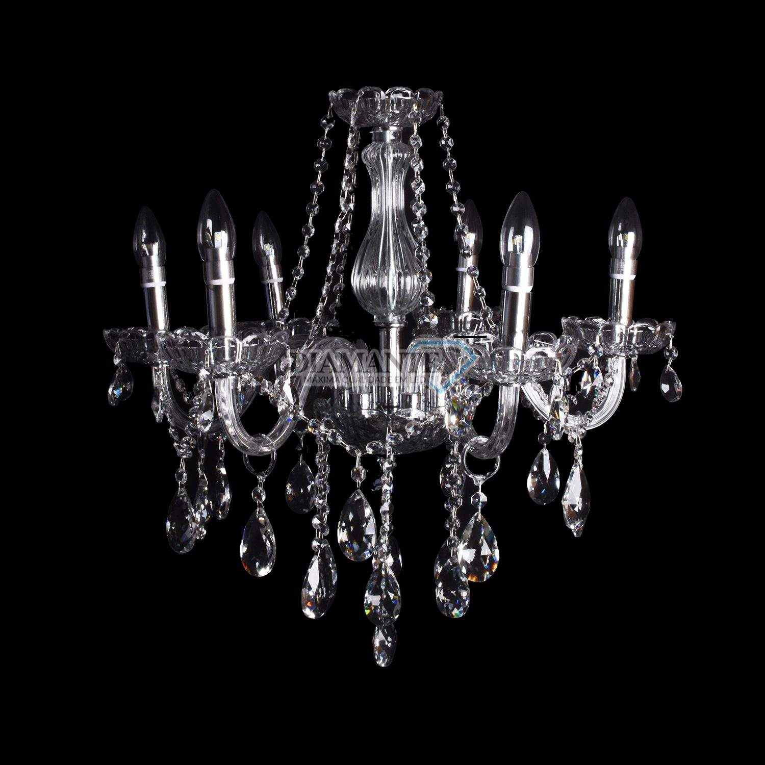 LUSTRE CANDELABRO DIAMANTE 1111-6