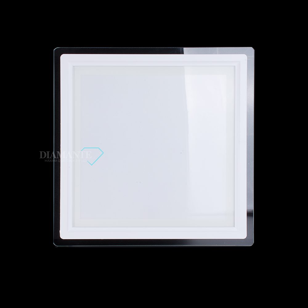 PAINEL DE VIDRO DIAMANTE 24W QUAD-6000K