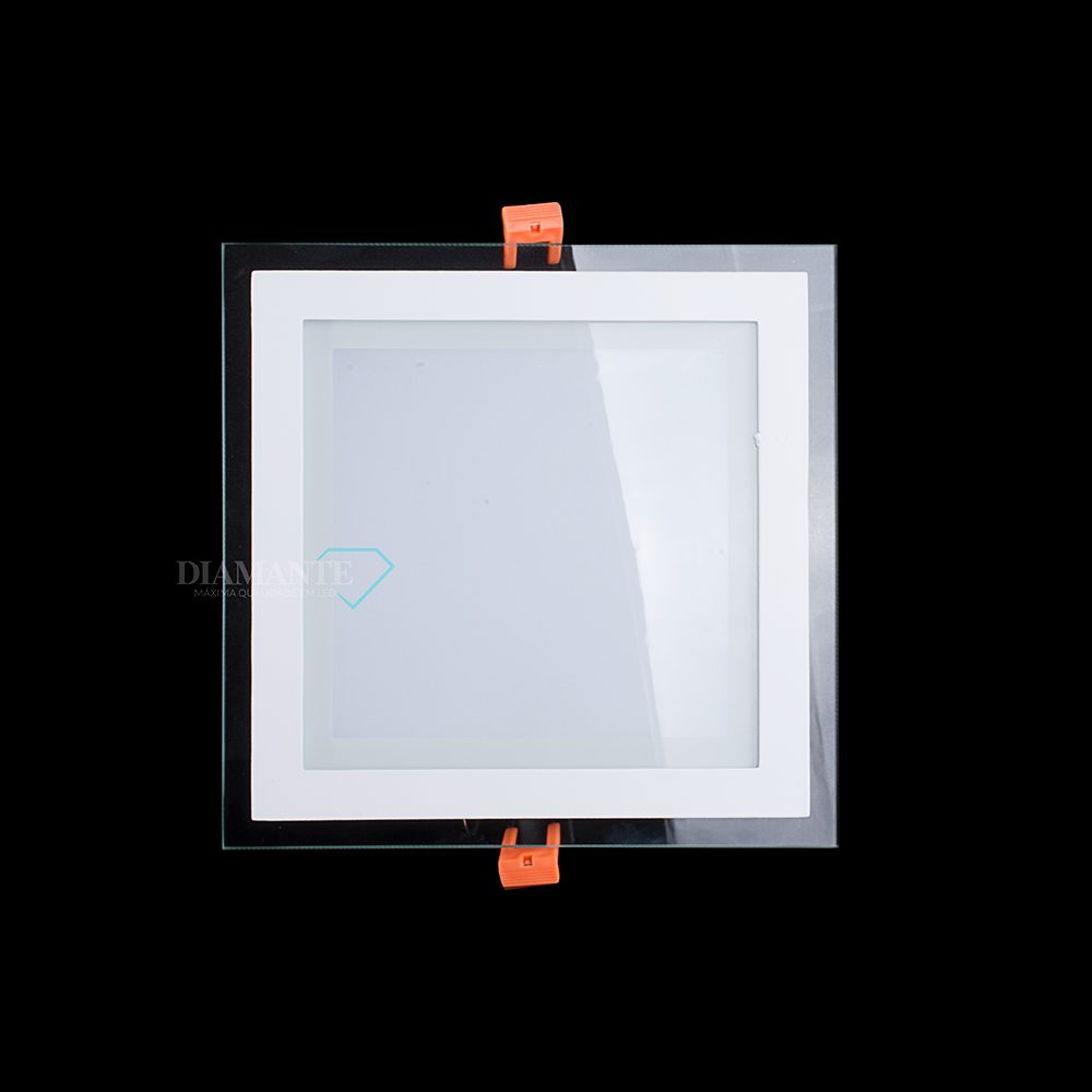 PAINEL DE VIDRO DIAMANTE 18W QUAD-6000K