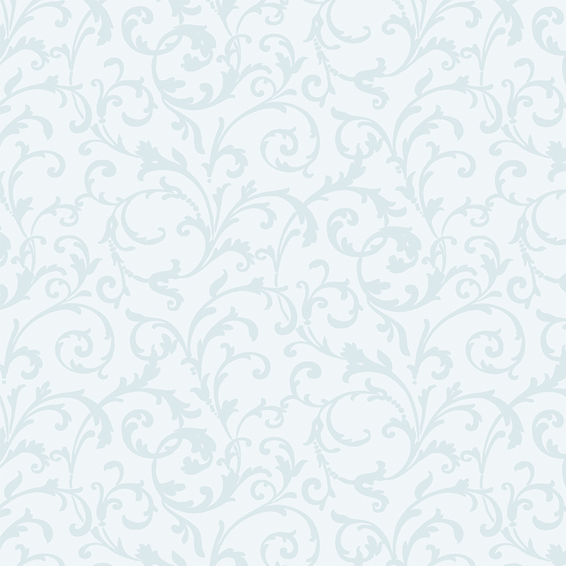 PAPEL DE PAREDE ARABESCO FLORAL AZUL CLARO