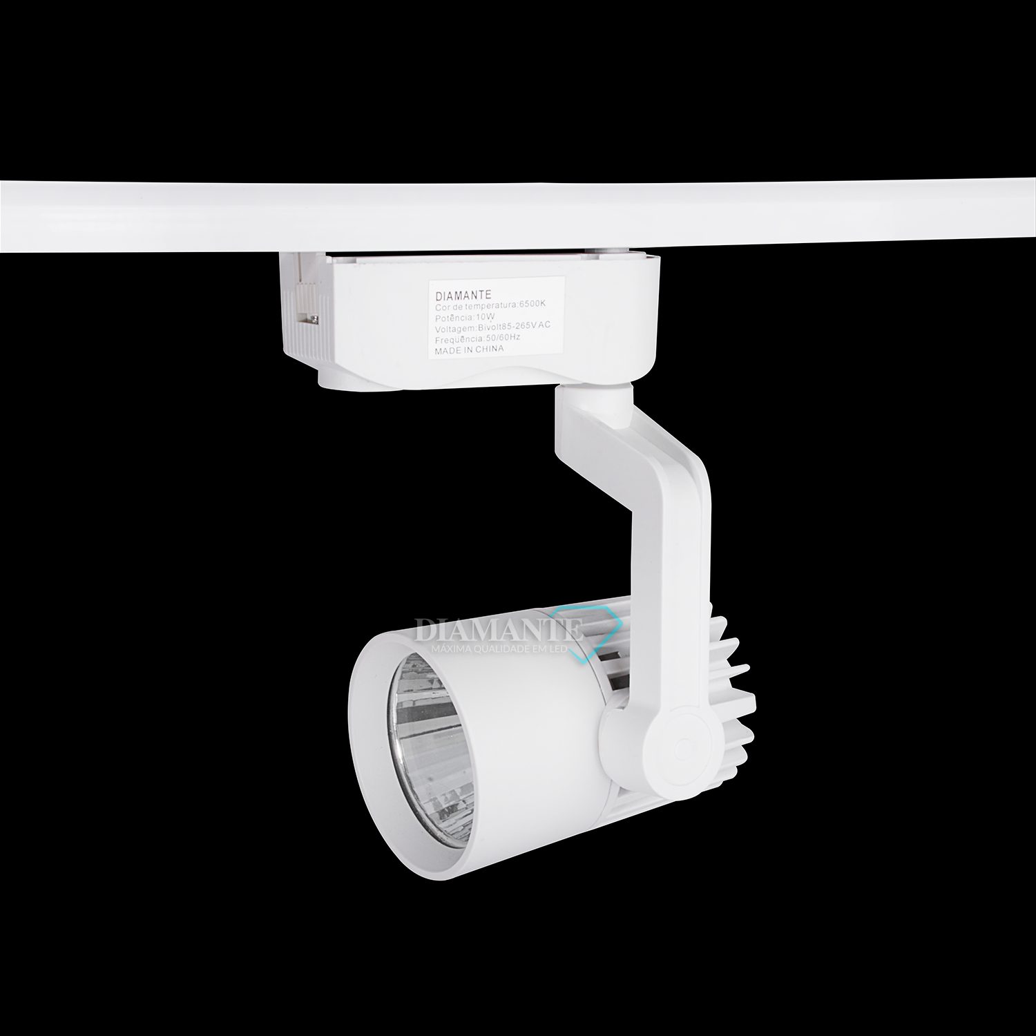 SPOT P/ TRILHO DIAMANTE 10W-6000K